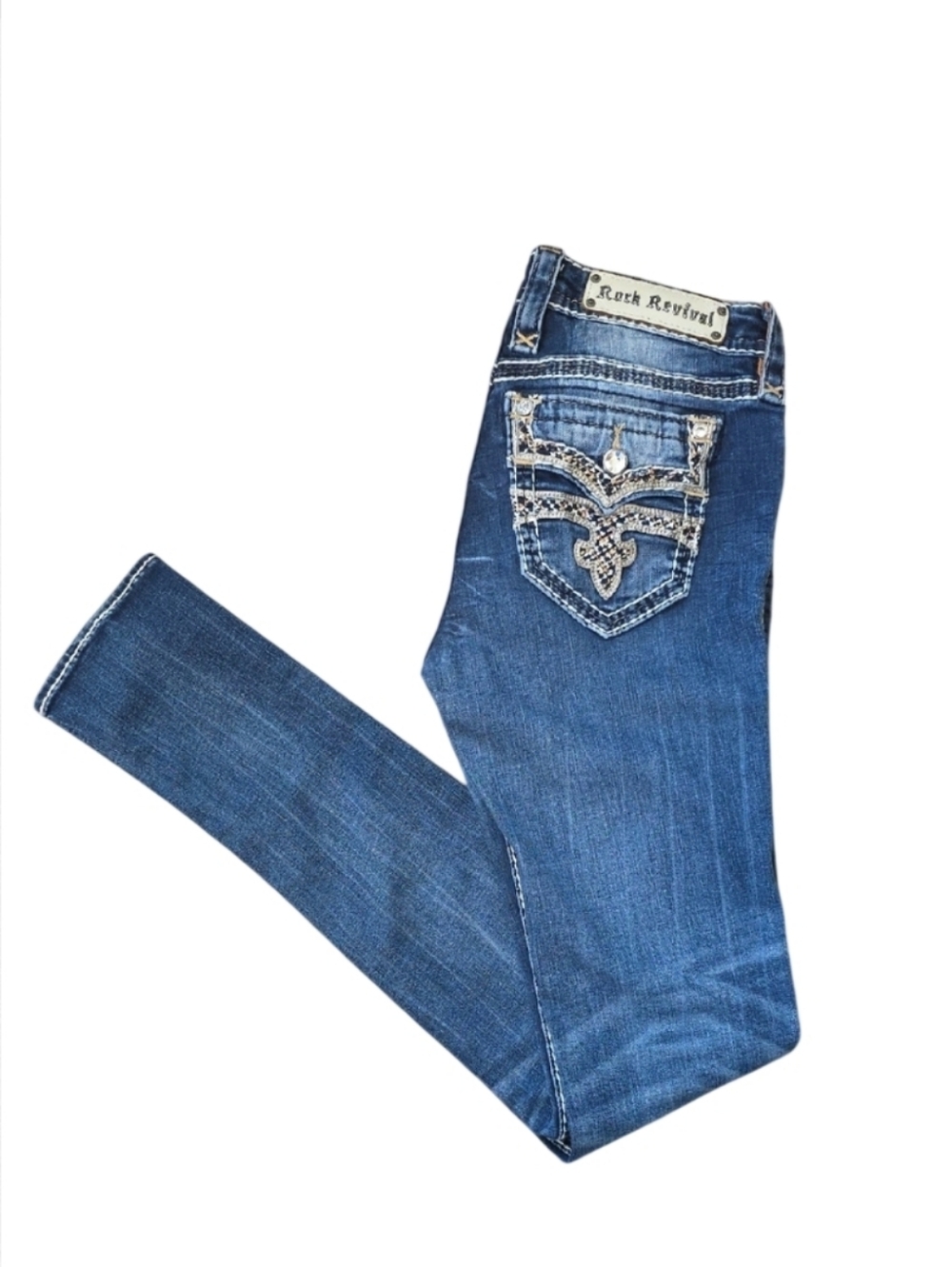 Rock Revival Jena Denim Skinny Jeans Size 28
